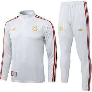 Chándal Flamengo 2025/26 - Light Gray (Half Zipper)